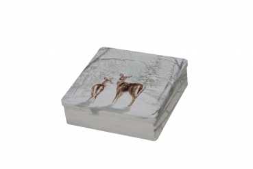 Keks-/Pralinendose modern in randloser Form mit Eindrückdeckel